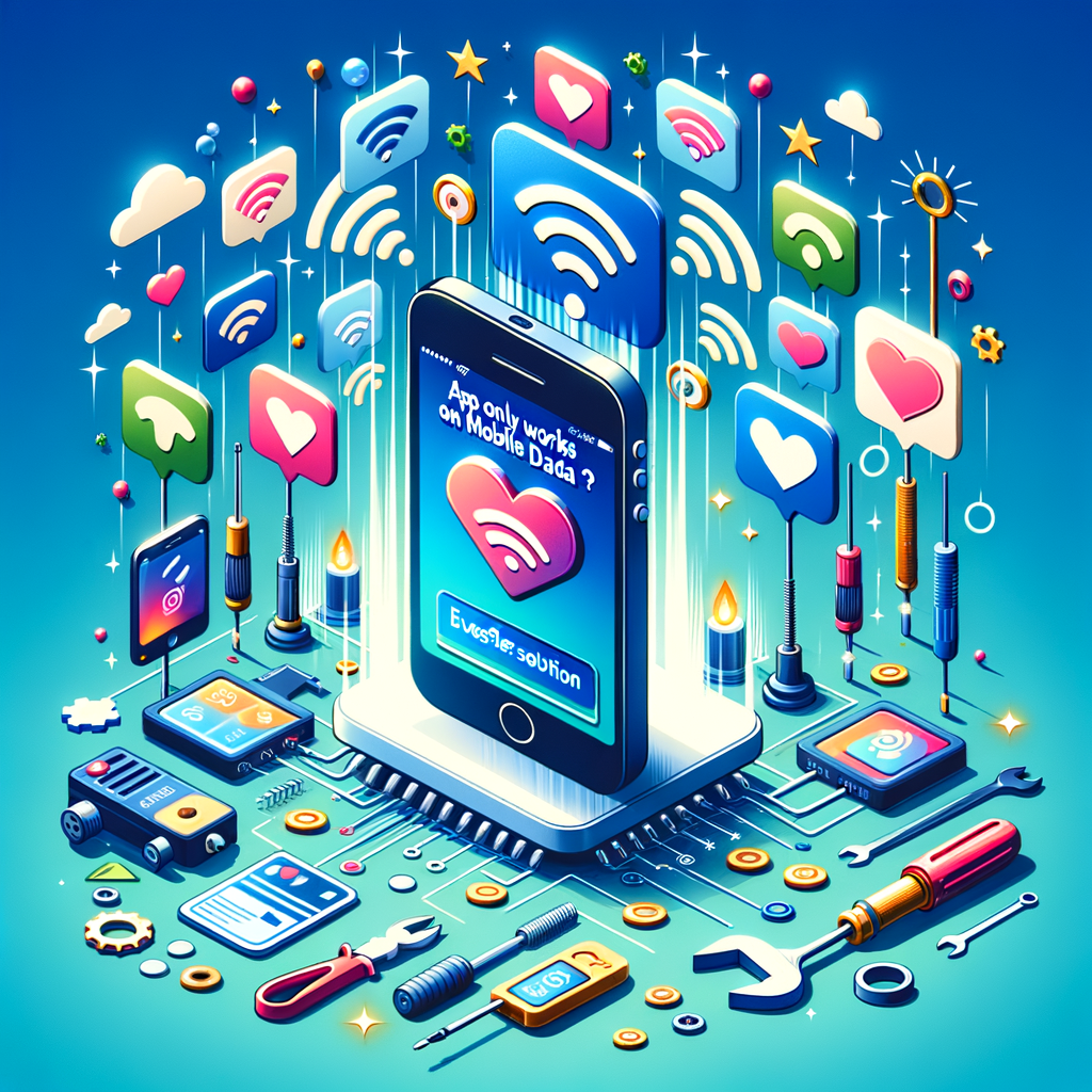 Illustration of App Only Works on Mobile Data? Effortless Solutions for Best Results