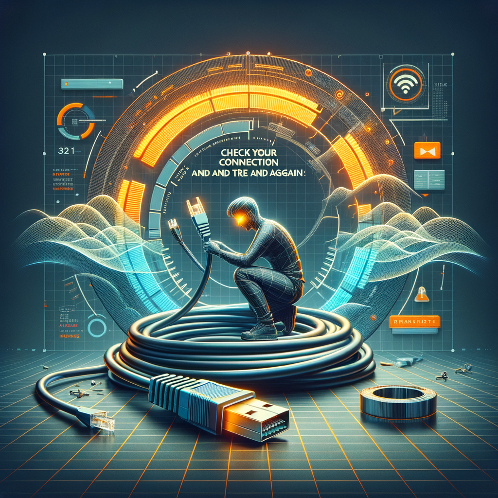 Illustration of Check Your Connection and Try Again: Effortless Fix for Best Results