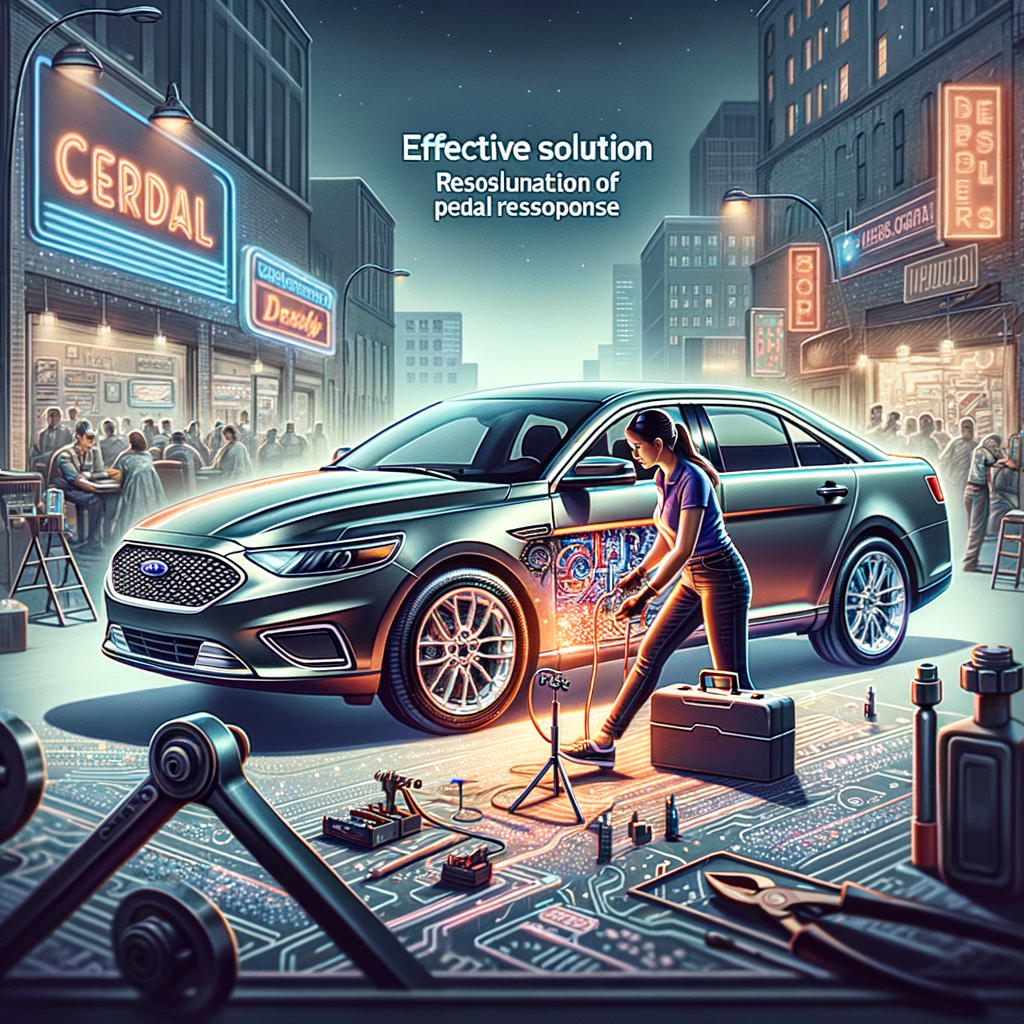 Illustration of حل ضعف استجابة الدعسة في فورد تورس بطرق فعالة وسهلة