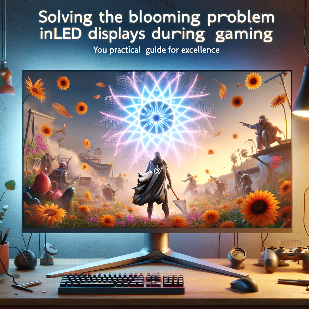 Illustration of حل مشكلة Blooming في شاشات QLED خلال الألعاب: دليلك العملي للتفوق