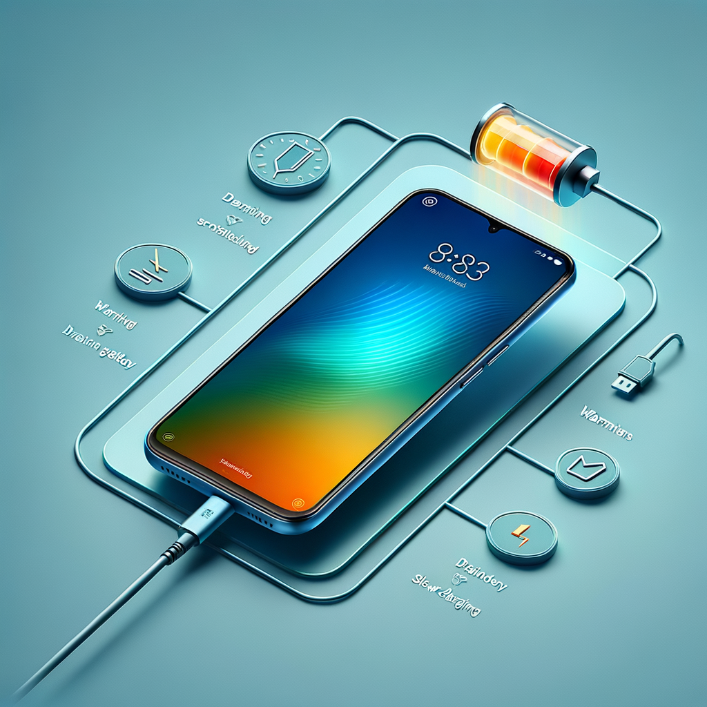 Illustration of حل مشكلة الشحن البطيء في جهاز Xiaomi Redmi Note 12: دليلك الشامل