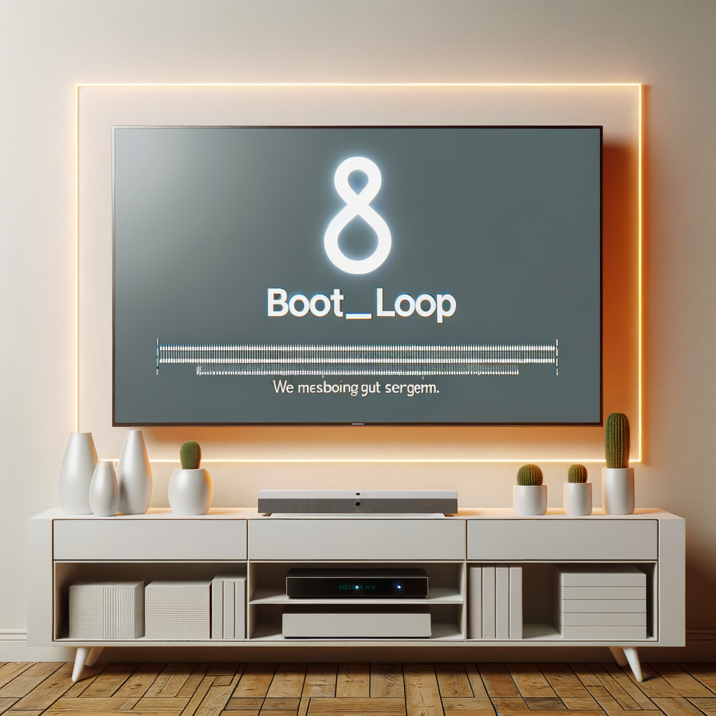 Illustration of حل مشكلة رمز الخطأ BOOT_LOOP في شاشات Samsung Smart TV