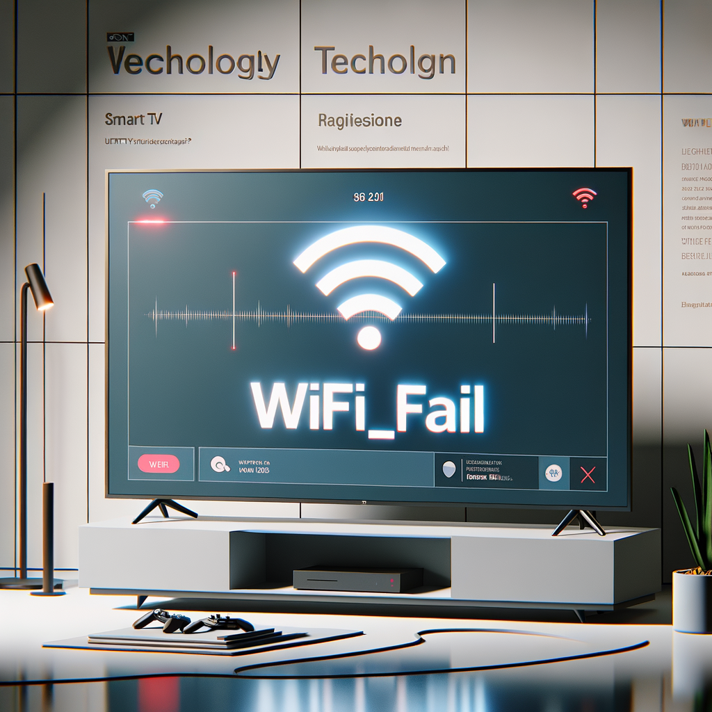 Illustration of حل مشكلة رمز الخطأ WIFI_FAIL في شاشات Sony Android TV بسرعة
