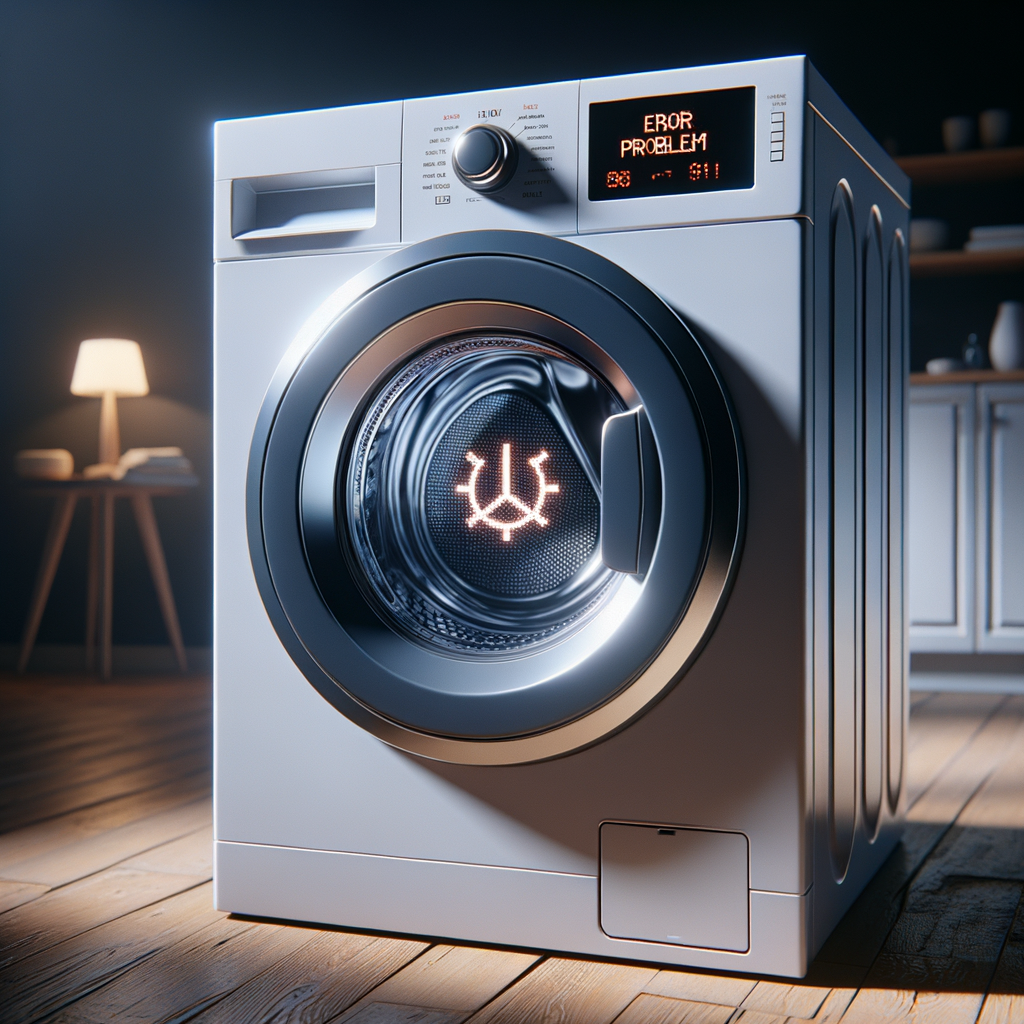 Illustration of رمز الخطأ E1 في غسالة Toshiba: أسباب ضعف سحب الماء وكيفية الإصلاح