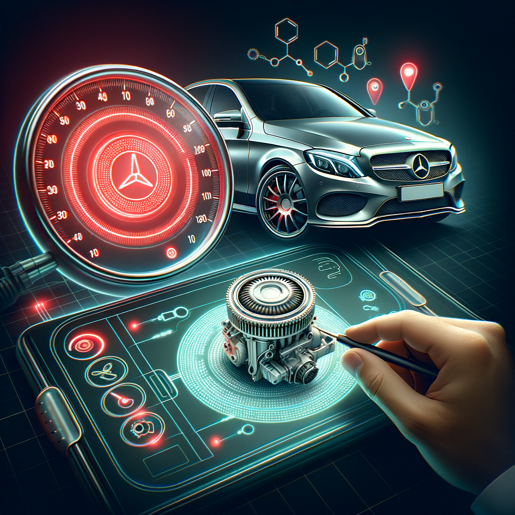 Illustration of لمبة المكينة وحساس NOx في مرسيدس C200: الأسباب والحلول