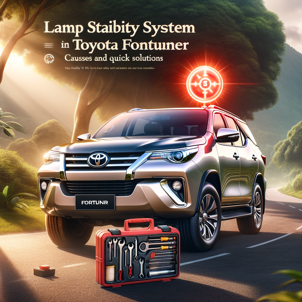 Illustration of لمبة نظام الثبات في تويوتا فورتشنر: الأسباب وحلول سريعة