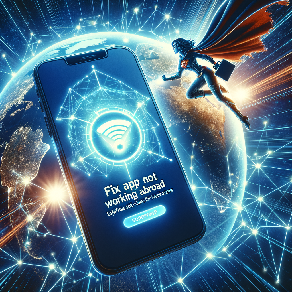 Illustration of Fix App Not Working Abroad: Effortless Solutions for Instant Access
