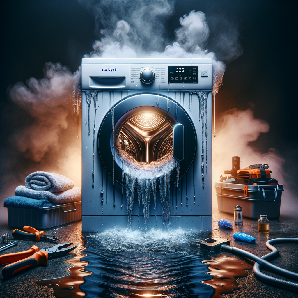 Illustration of أسباب انسداد غسالة Samsung وحلول مشكلة تصريف الماء