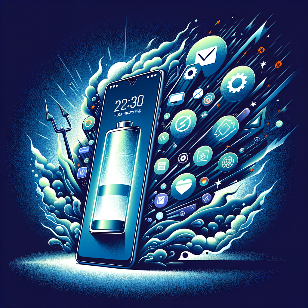 Illustration of حل مشكلة استنزاف بطارية Vivo V30 Pro بإيقاف التطبيقات المخفية