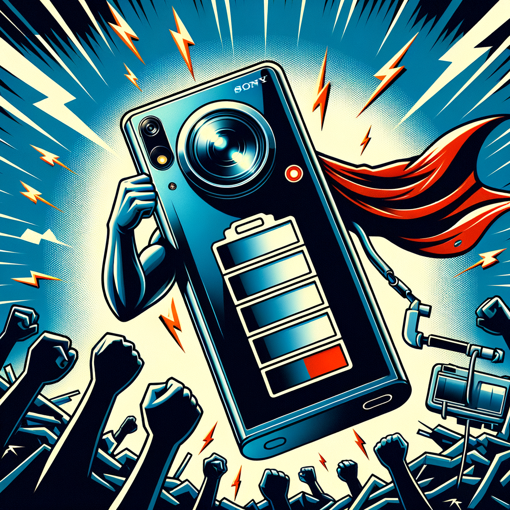 Illustration of حل مشكلة استنزاف بطارية كاميرا Sony Xperia 1 VI بسرعة