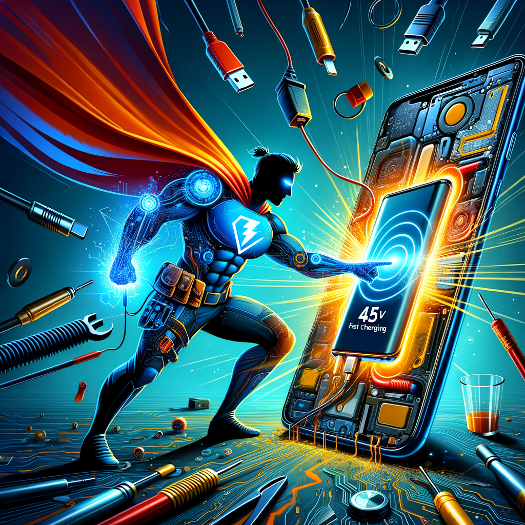 Illustration of حل مشكلة عدم عمل الشحن السريع 45W في Samsung Galaxy S25 Ultra بسهولة