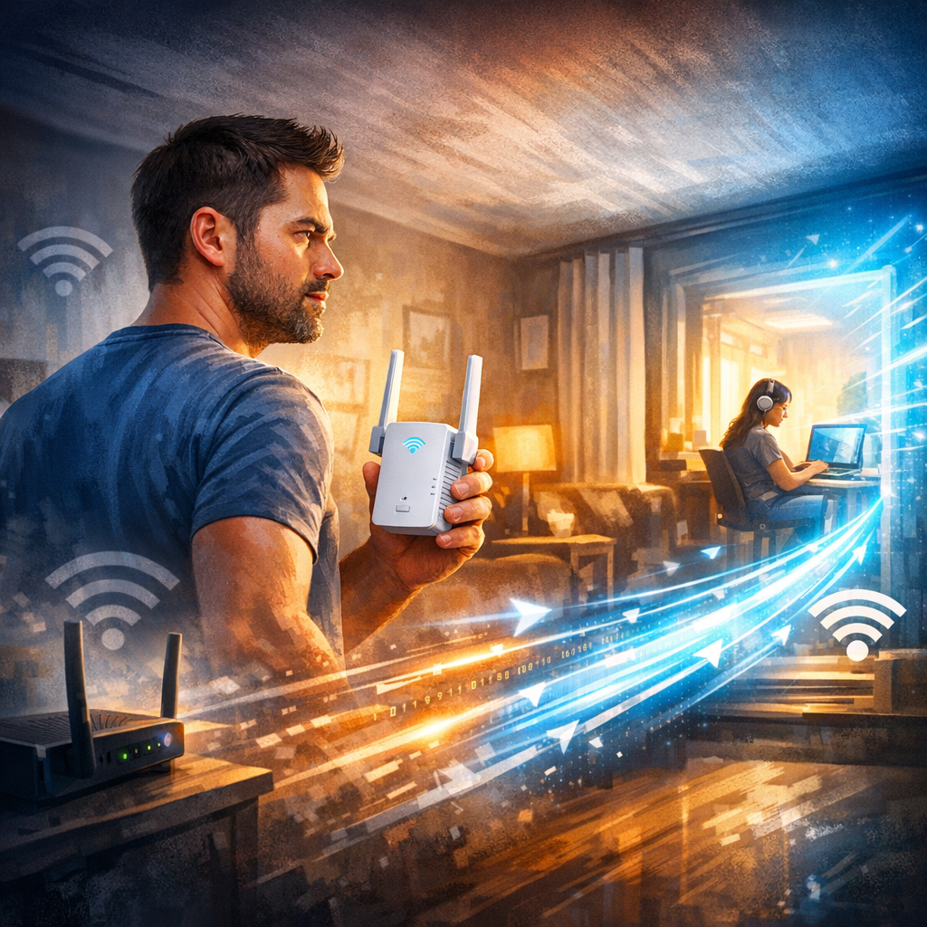 Illustration of حلول فعالة للتخلص من ضعف الإنترنت في الغرفة البعيدة بسرعة