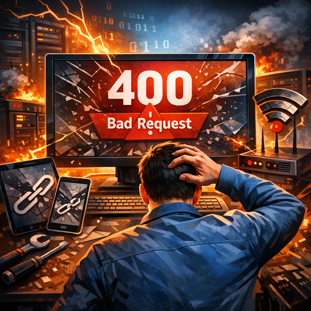 Illustration of خطأ 400 Bad Request: الأسباب والحلول الفعالة لتصحيح المشكلة بسرعة