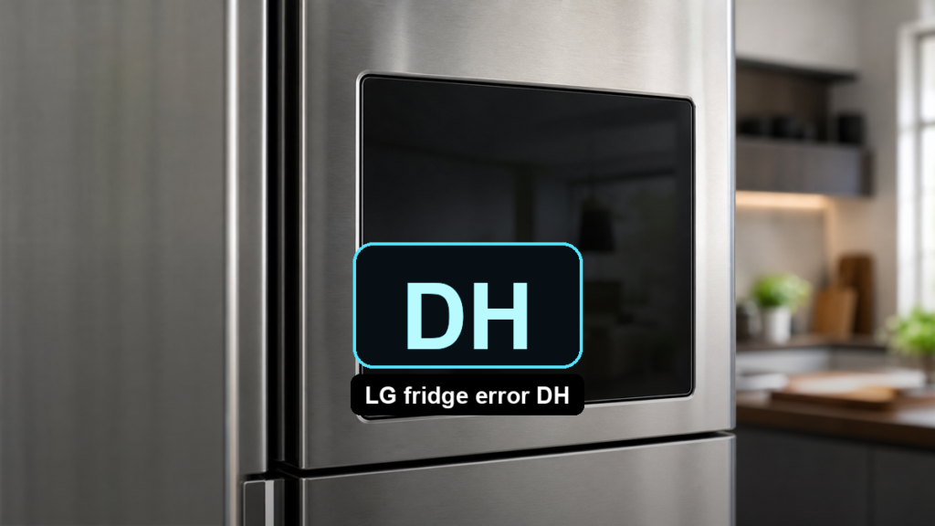 شاشة ثلاجة LG تعرض DH