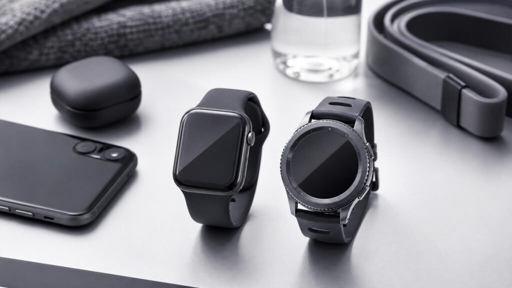 ساعتان ذكيتان للمقارنة بين Apple Watch وSamsung Galaxy Watch