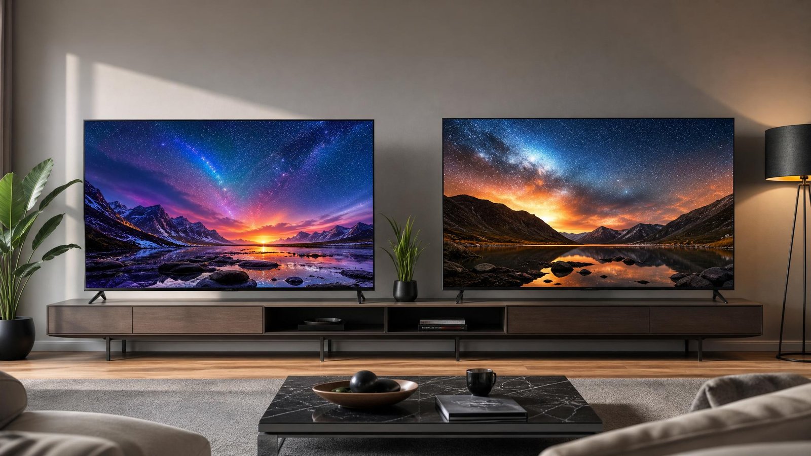 شاشة Samsung vs Sony Bravia 65 بوصة — المقارنة النهائية 2026